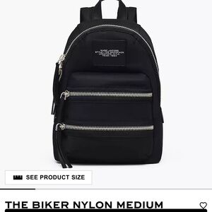 Marc Jacobs Black Nylon Backpack Medium